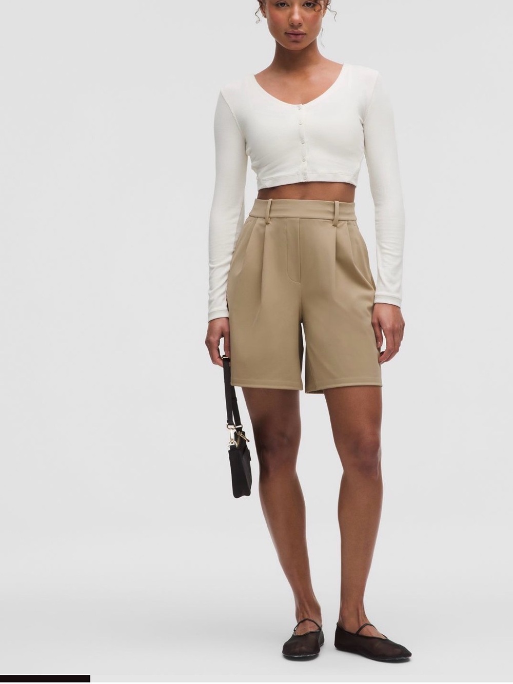 lululemon athletica daydrift High-rise pleated 7’ Shorts in Beige